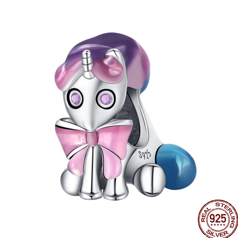 Copper Pet Animal Series Puppy And Kitten Cute Pet Lovely Charm Beads Suitable For 3Mm Original Bracelet Diy