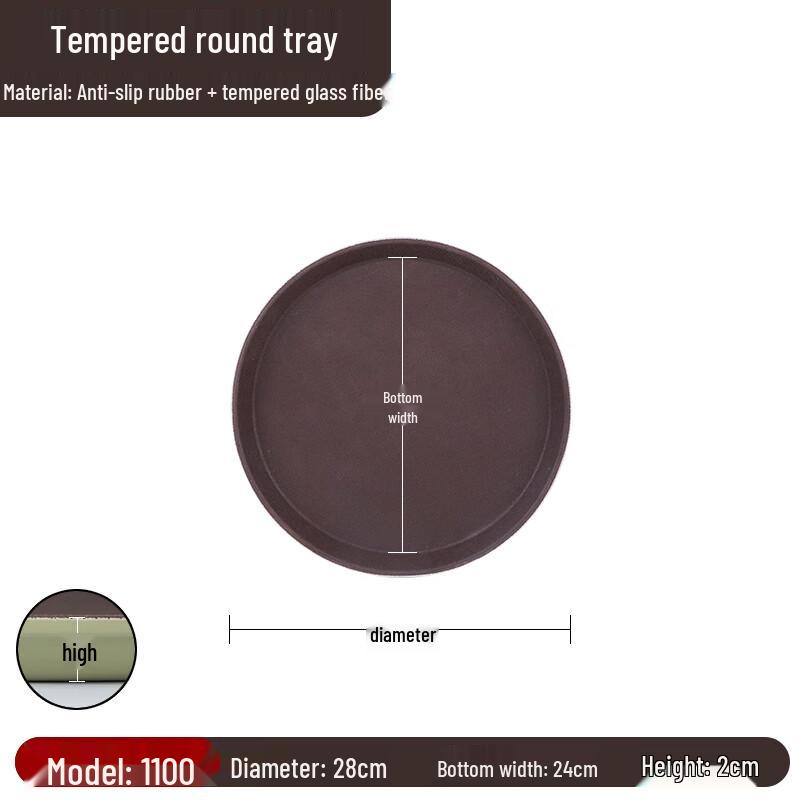 

ZISIZ Commercial Plastic Serving Tray