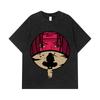 T-shirts Lavés 275 GSM 100% Coton Naruto V8 Impression Itachi Unisexe T-shirt Lourd en Coton