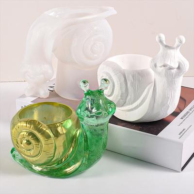 Silikonová forma na šneky Kreativní tvar Nepřilnavý Tepelně odolný opakovaně použitelný 3D ručně vyráběný 3D velký květináč na vázy z pryskyřice