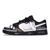 Dunk Moment Of Blank Niedrige Skateboard-Schuhe Herren Schwarz Weiß IO7606-010(Team691-)