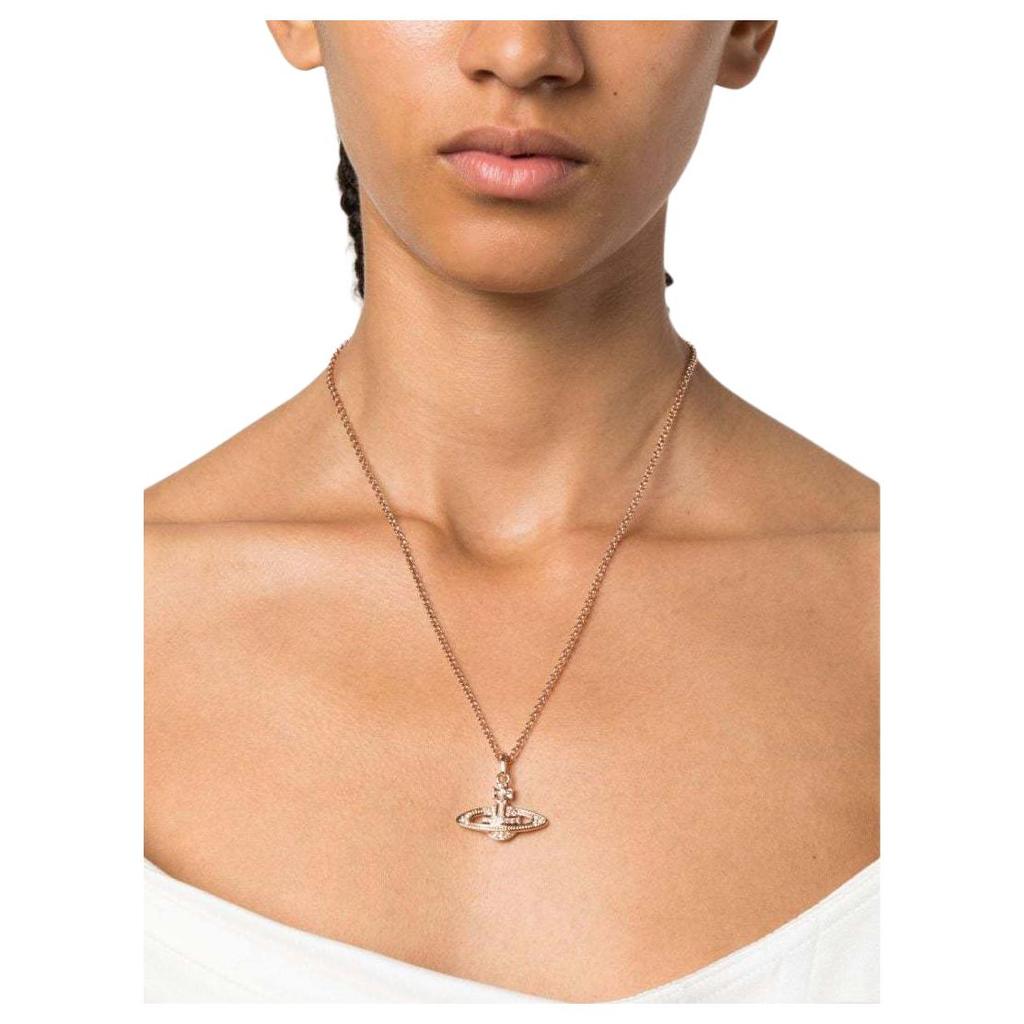 VIVIENNE WESTWOOD Mini Bas Relief Pendant Necklace Women Necklace Rose-Gold 63020086G120CNG120