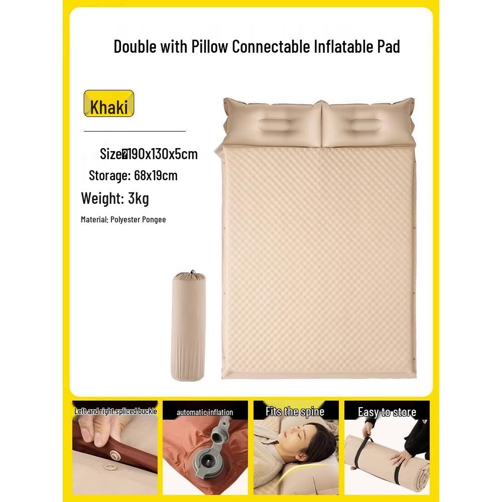 Automatic Inflatable Camping Air Mattress - Portable, Moisture-Proof Sleeping Pad for Outdoor and Home Use