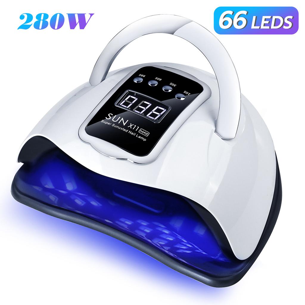 Lampa UV LED do paznokci 120W Suszarka do paznokci z 4 ustawieniami timera Szybkie suszenie 36 diod LED Lampa UV kabinowa do utwardzania wszystkich paznokci Żelowa stylizacja paznokci