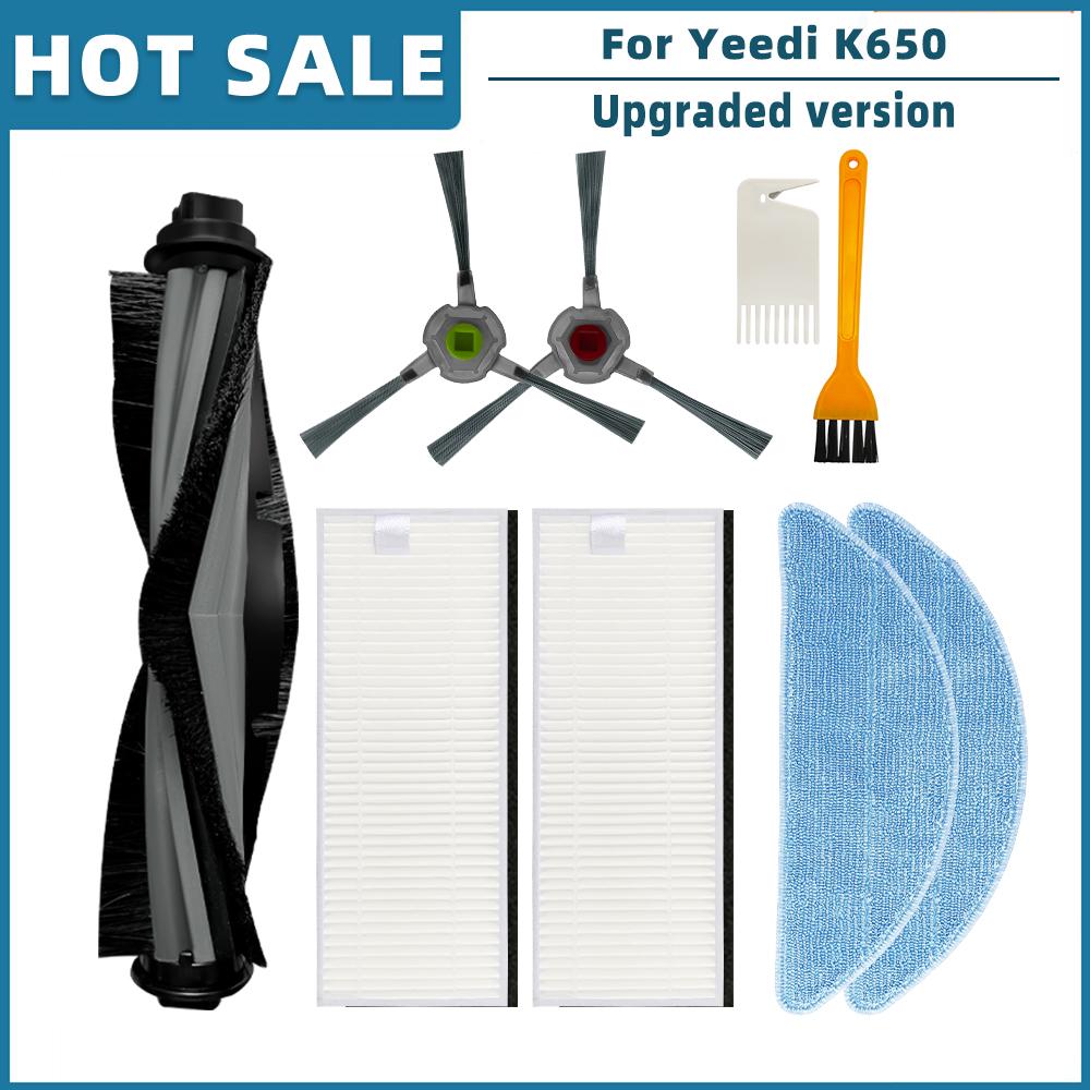 Ricambio Per Aspirapolvere Robot Yeedi K650 Accessori Parti di Ricambio Spazzola Principale Laterale Filtro Hepa Panno Mocio