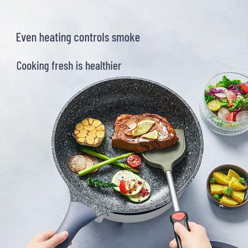 COOKER KING 28CM Fresh-lock Micro-pressure Non-stick Wok with Lid