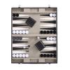 Portable PU Leather Backgammon Game Set with Piece Holder