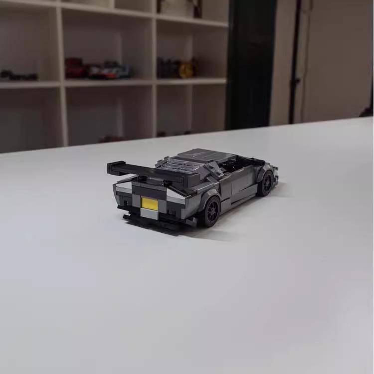 Car Building Block Rambo Batkini Sports Car Racing Model Assembly Toy Compatible Set