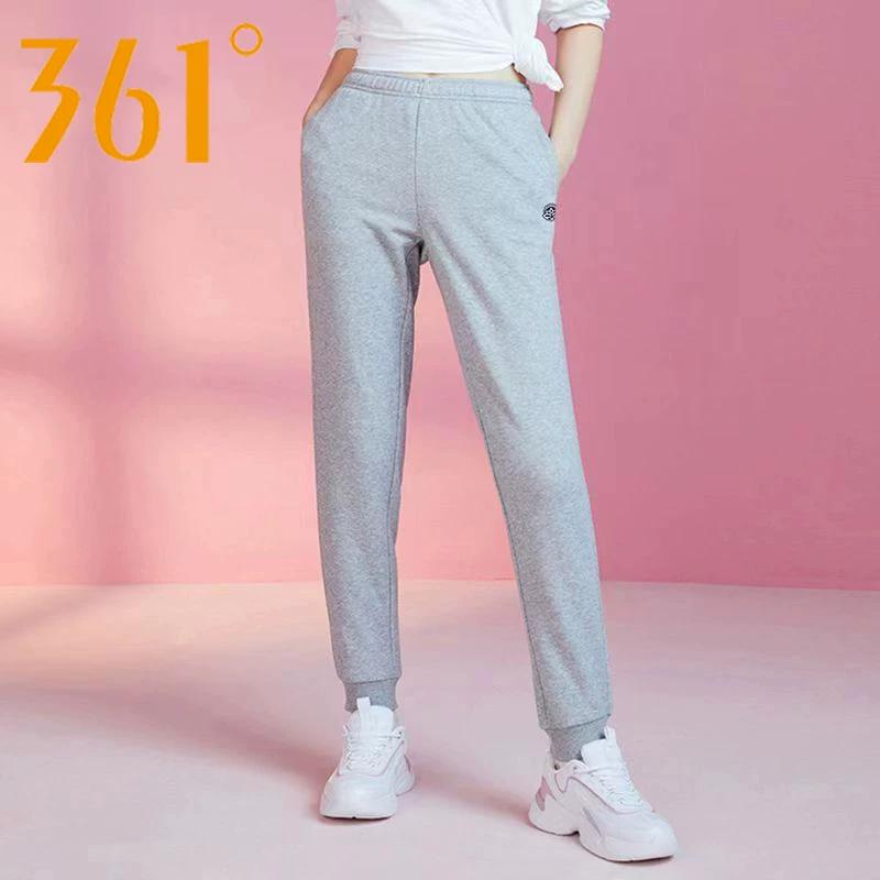 361 Degrees Sports Pants Female Summer Loose Casual Jogger Pants Knit Breathable Ankle-Tied Pants Thin Women's Pants