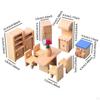 Wooden Dollhouse Furniture Set Miniature Toys Hobby Crafts Pretend Play Toy for Boys