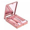 5Pcs Mirror Case Makeup Brush Set Multifunctional Loose Powder Brush Blush Brush Mini Small Mirror Makeup Brush