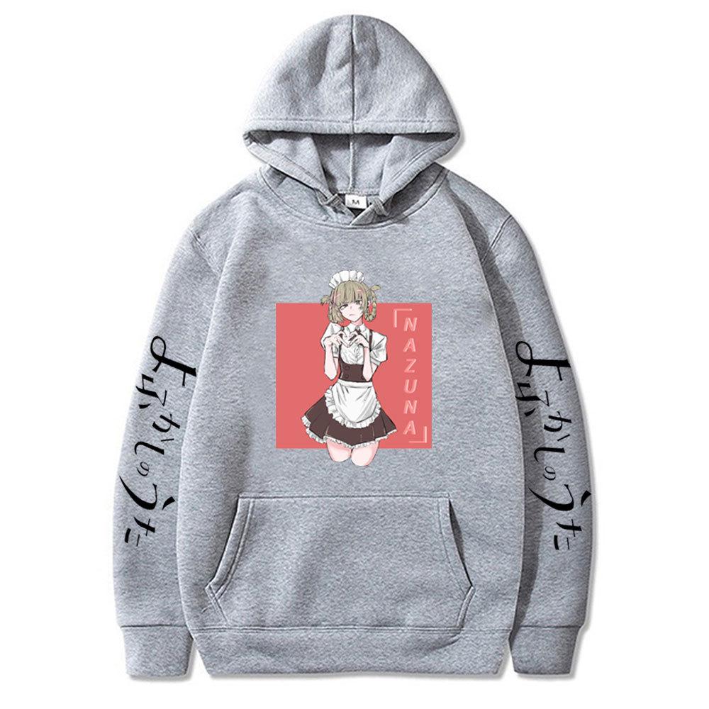 NAZUNA Anime Pullover Hoodie: Autumn/Winter Cartoon Style - Plus Size Trendy European/American Design