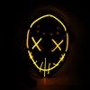 LED Light Up Jason Mask Halloween Horror Costume Party Nightclub Prop