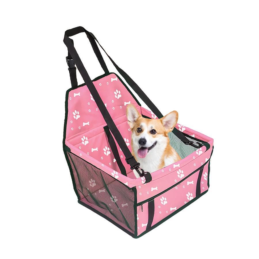 Borsa da viaggio per animali domestici in rete traspirante e coprisedile per auto