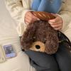 Schultasche süßer Welpen-Plüschtasche Umhängetasche weiblich Cartoon-Mädchen Umhängetasche vielseitig Freizeit-Einkaufs-Puppe Handy-Tasche