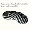 4pcs American Flag Wheel Center Cap Decals, Emblems Sticker 2.2"/ 56mm For Car Motorcycle Truck SUV