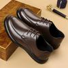 Mens Luxury Shoes Italy Oxford Leather Shoes for Men Classic Business Dress Shoes Quality Trend Casual Loafers Brogue Shoes