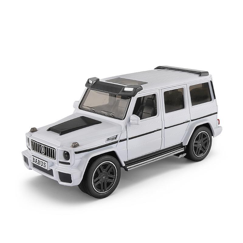 1/24 Scale Benz G65 Diecast Car Model Toy, Pull Back Toy Vehicle with Sound and Light for Kids Toddler Boys Girls Gift Collection