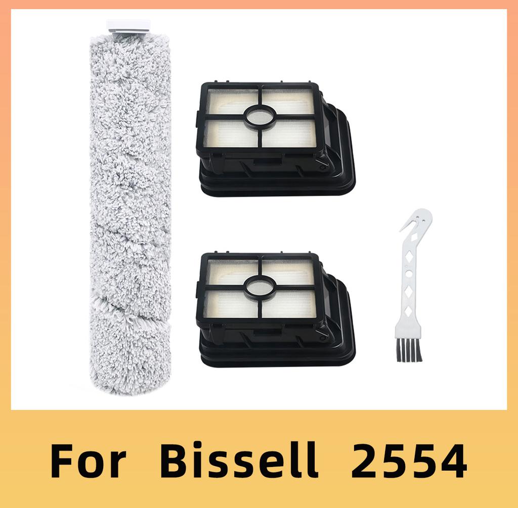 Brush Roller Hepa Filter Replacement For Bissell CrossWave Cordless Max 2554 2554A 25542 25548 2590 2593 25 Vacuum Cleaner Parts