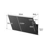 Yamazaki Jitsugyo Magnetic Vertical and Horizontal Connection Print Storage Rack Set of 2 Black Body: W32 x D8 x H16.2cm (per piece) Tower with