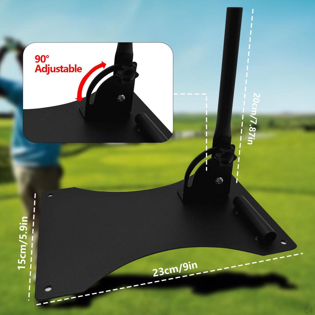 1 Piece Golf Swing Training Alignment Rod Holder Adjustable Angle Plane Iron Material Suitable