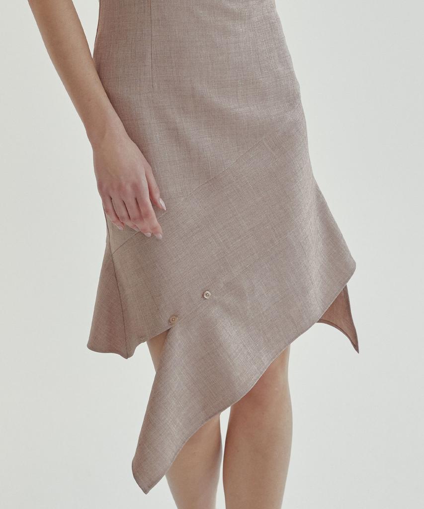 Leobeucham Belle Asymmetrical Dress_2 Colors