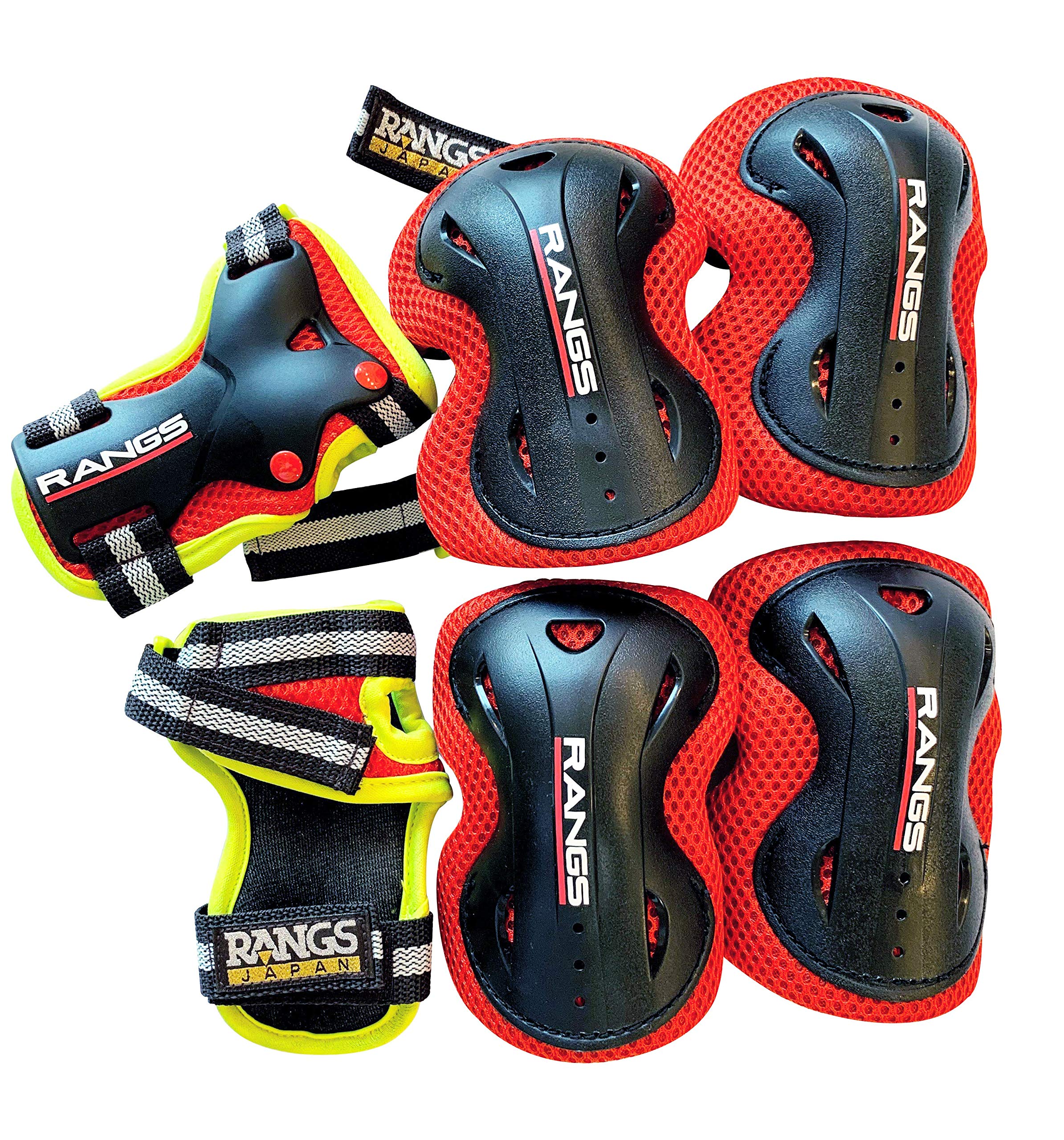 

RANGS Japan Protector 6-Piece Set, Red/Black