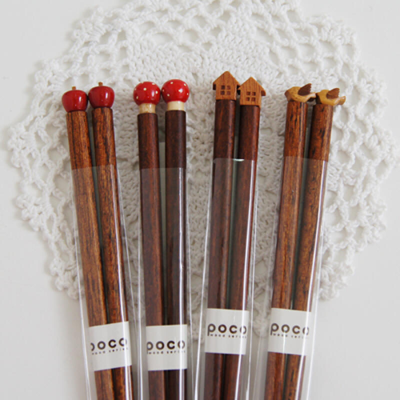 Poco Natural Wood Design Chopsticks 4 types House