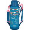 Thermos Water Bottle Vacuum Insulated 2-Way Bottle 1.0L/1.03L Blue Flag FHO-1001WF BL-F