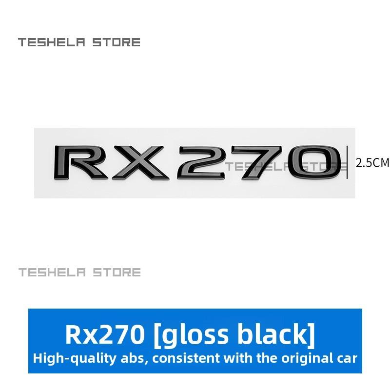 For Lexus RX300 RX350 RX450 RX450h Rear Trunk Emblem Tailgate Badge Black Logo 3D Adhesive Sticker Car Accessories