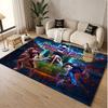 American Football Theme Soft Crystal Velvet Rug Custom Name & Text Print Non Slip Floor Rug for Bedroom Living Room