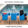 Poolside Organizer Rack Storage Holder for Drinks Sanitizers Swimming Accessories Paired with Pool Float Lounge Chair Summer