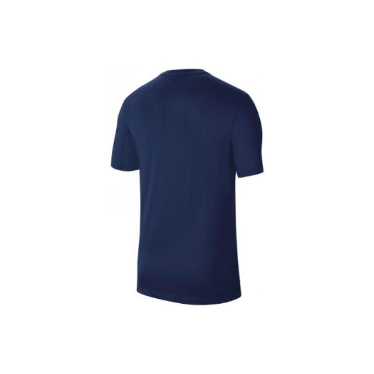Nike T Shirts Men's Blue Crew Neck Moderate Straight Fit CW6936-451