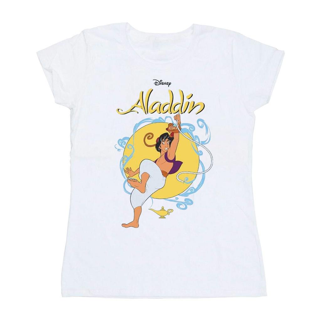 Disney Womens/Ladies Aladdin Rope Swing Cotton T-Shirt