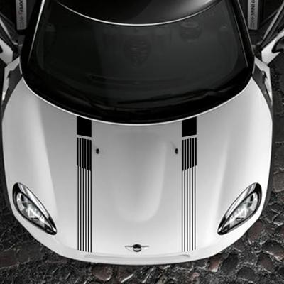 Car Hood Sticker Graphics Stripes Vinyl Decor Decal Universal for MINI Cooper S R55 R56 R60 F55 F56 F60 F54 R61 Auto Accessories