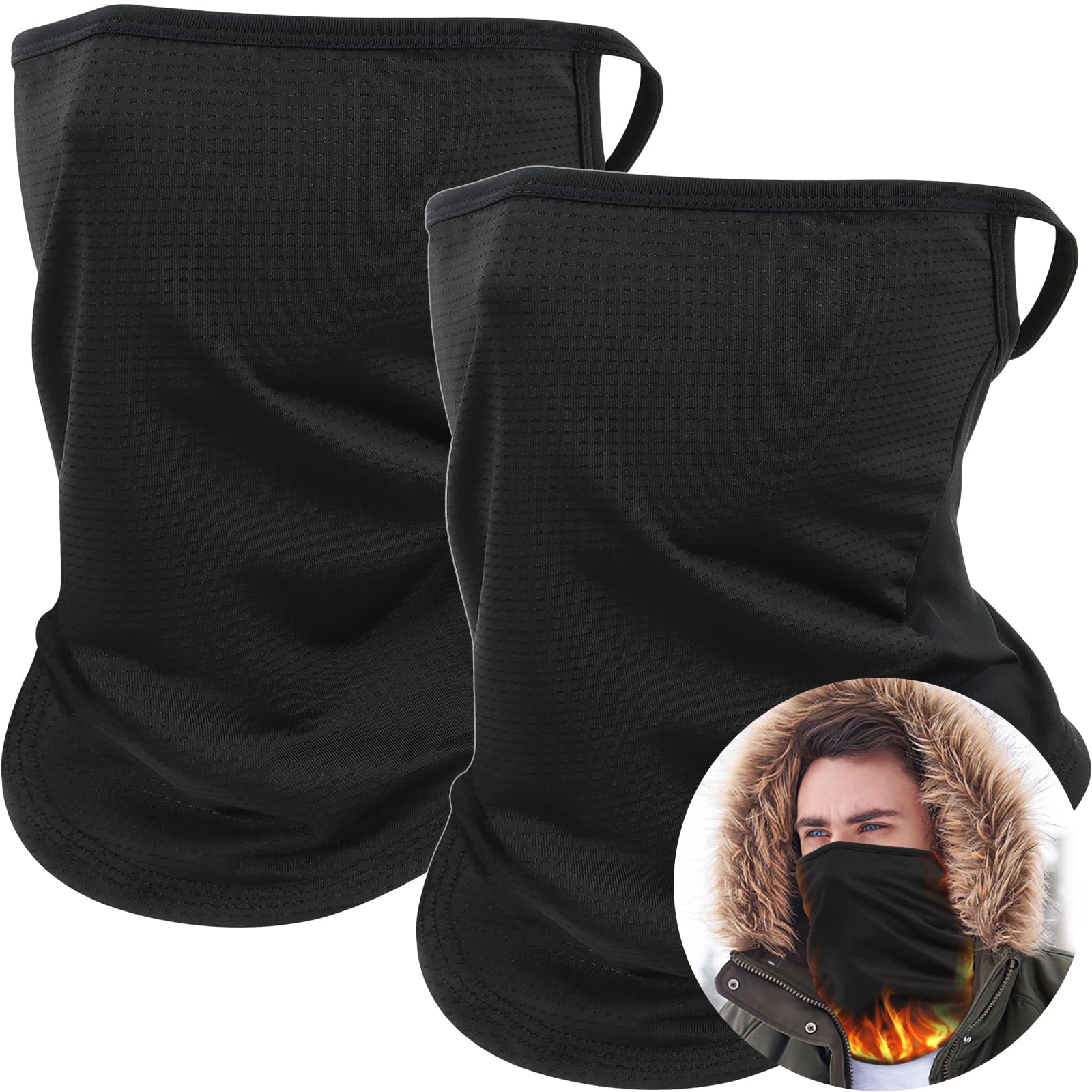 

Andeor Зимний Шарф-манишка Любимый с Постоянной Температурой и Изолированным Флисом и Легкий Чехол для Шеи для Улицы и Унисекс 2 Мужской Утеплитель,