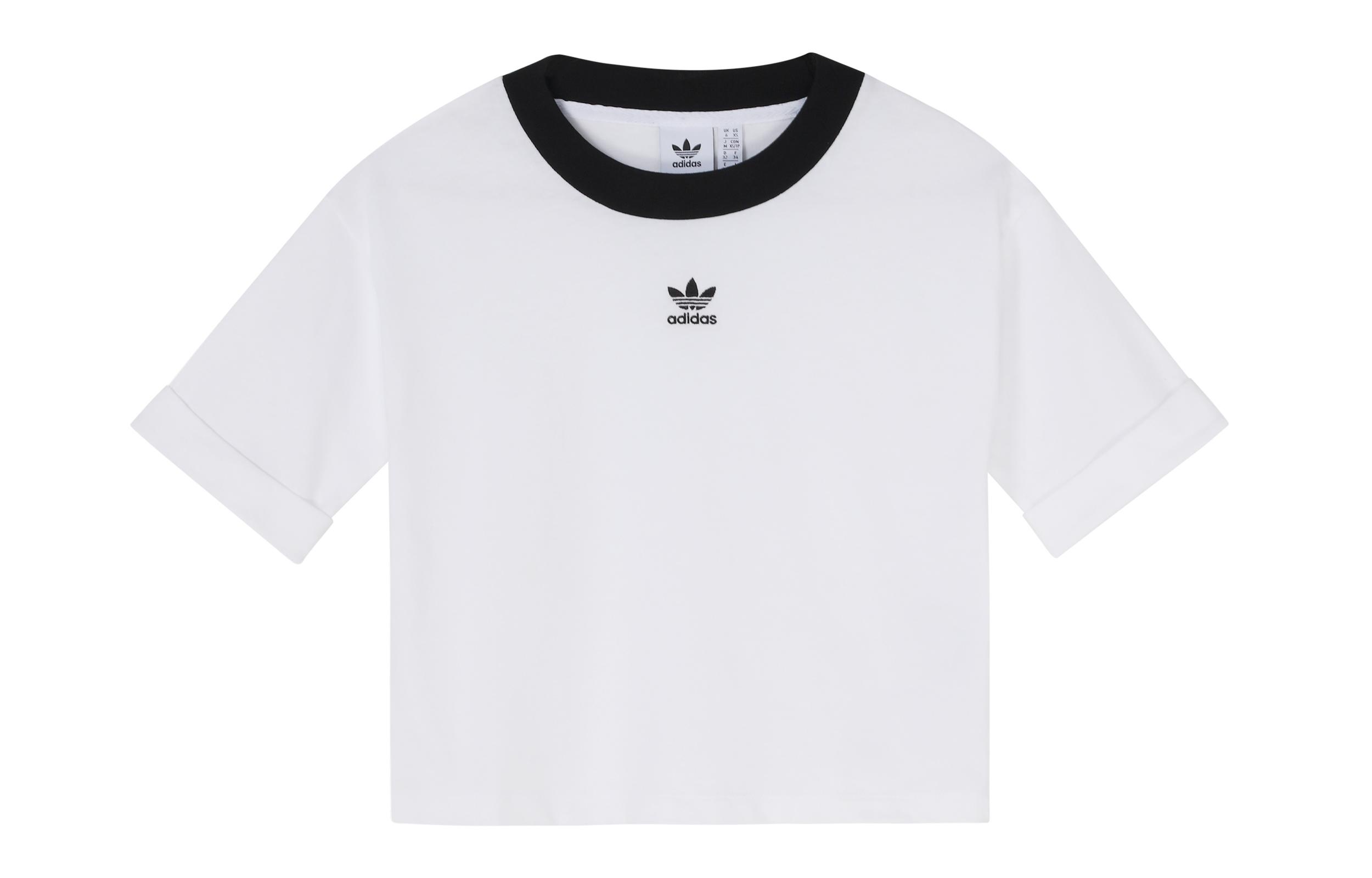 Adidas Originals Crop Tops Women s Crew Neck Moderate FM2556 30