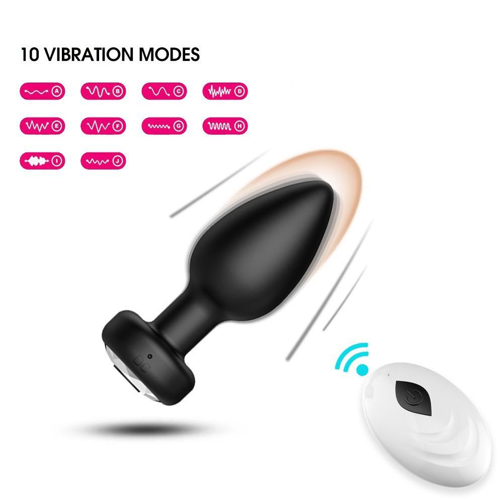 Remote-Controlled Anal Vibrator for All Genders: App-Enabled with Vibration Function for Couples