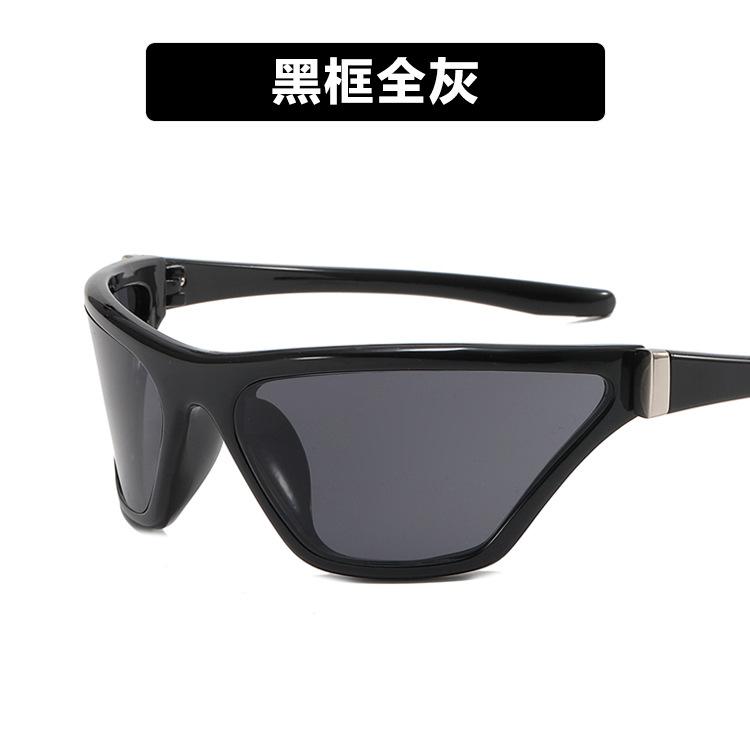 New fashionable cat eye sunglasses ins Internet celebrity concave shape Y1K sports street shot concave shape