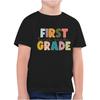 Graphic Tees for Girls and Boys First Grade Level Short Sleeve T Shirt Round Neck Casual Comfort Fit School Top