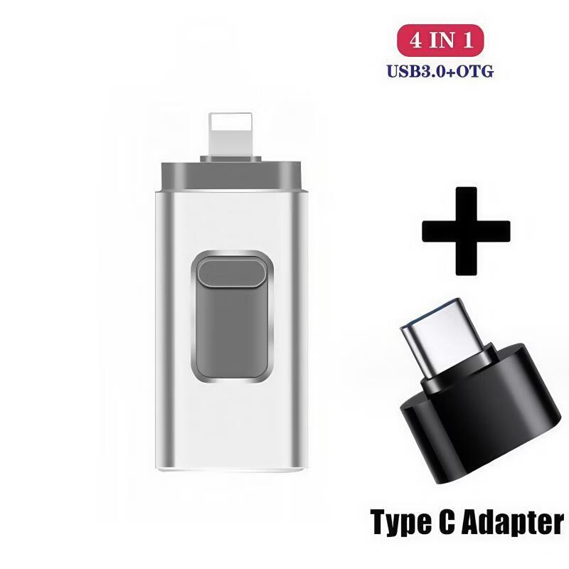 OLOEY 4-in-1 USB Flash Drive for Mobile Phones & Computers