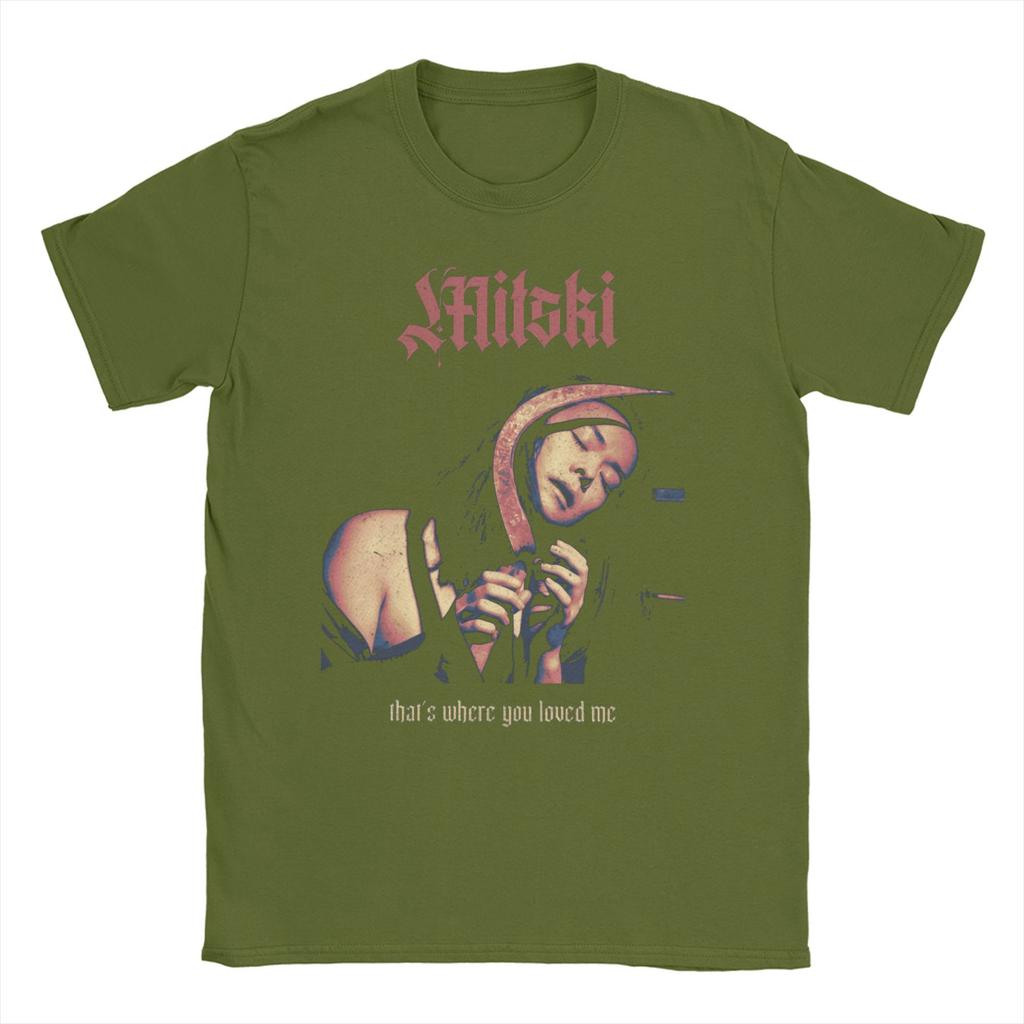 Mitski     T Shirt Summer This is my girl 90s Novelty T Shirts Mens Cotton O-Neck Oversized Clothing Short-Sleeve Vintage Tshirt