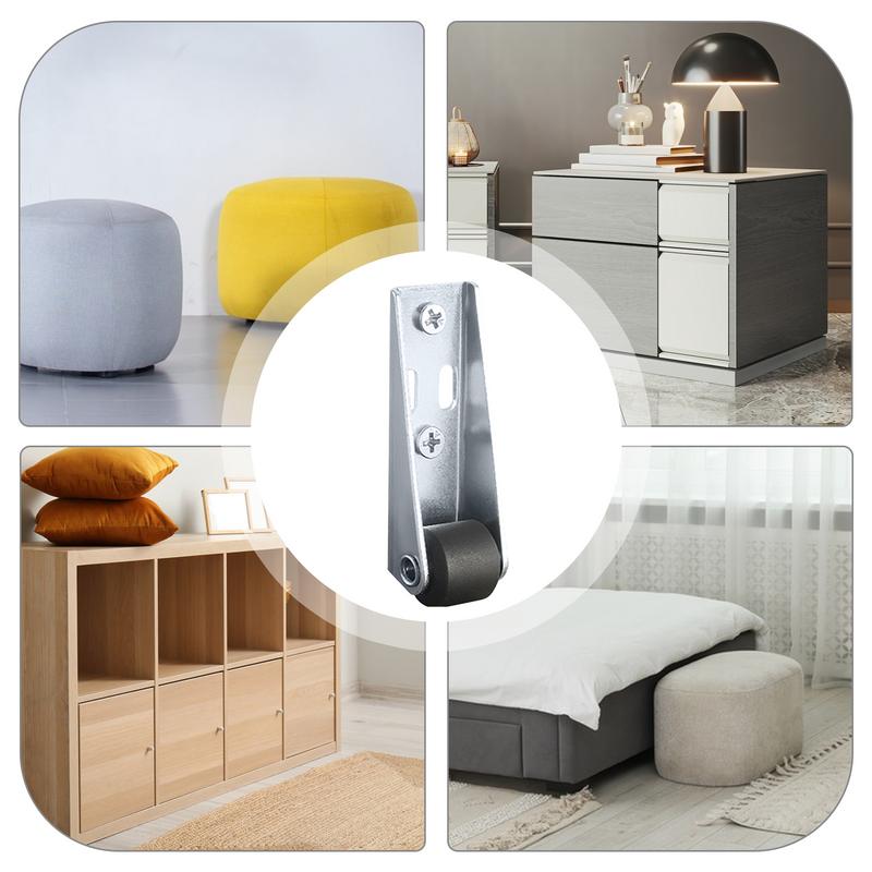 Casters Door Sag Support Wheels Smooth Directional Casters Flat Push Telescopic Wheels Cabinet Counter Hiden Type