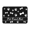 Pet Feeding Dropshipping Pet Placemat for Food and Water Bowl with Waterproof Rubber Backing Quick Dry Water Mat for Dog Cat