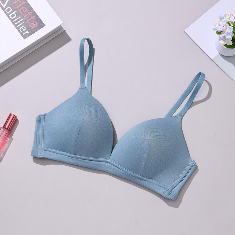 Women's Steel-rimless Underwear Women's Gathering Anti-sagging Small Breasts Not Empty Cup Traceless Bra Breathable Bra Women's Bra