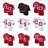 Men Women Unisex Football Jersey Custom Number 23 McCaffrey 13 Purdy 5 Lance Cotton Sport Shirt Team Practice Game