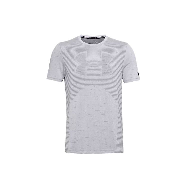 

Under Armour Спортивная футболка с круглым вырезом и логотипом, мужские топы, серые 1356798-014 S
