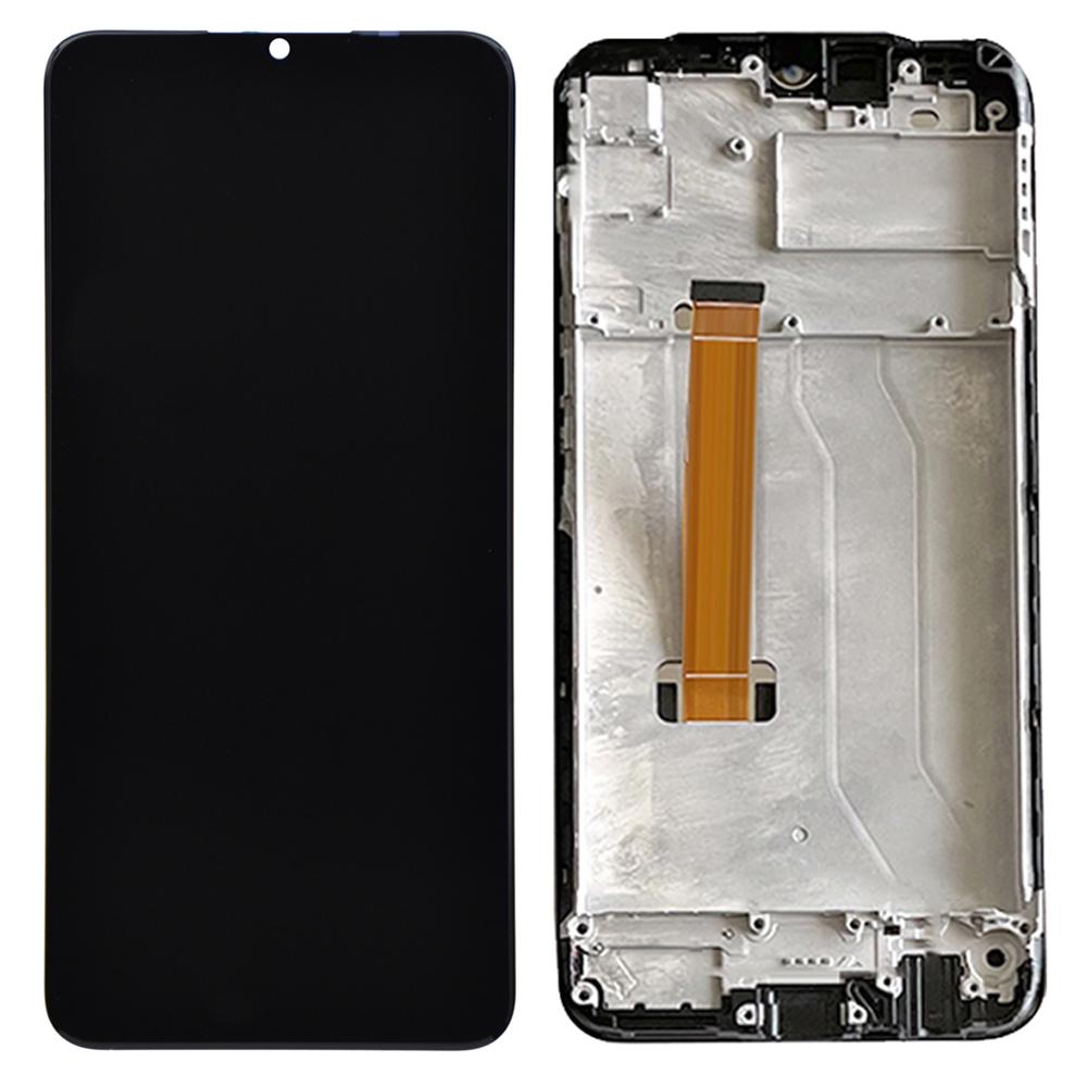 

For Realme C12 RMX2189 Grade S OEM LCD Screen and Digitizer Assembly+Frame Part (without Logo) Black