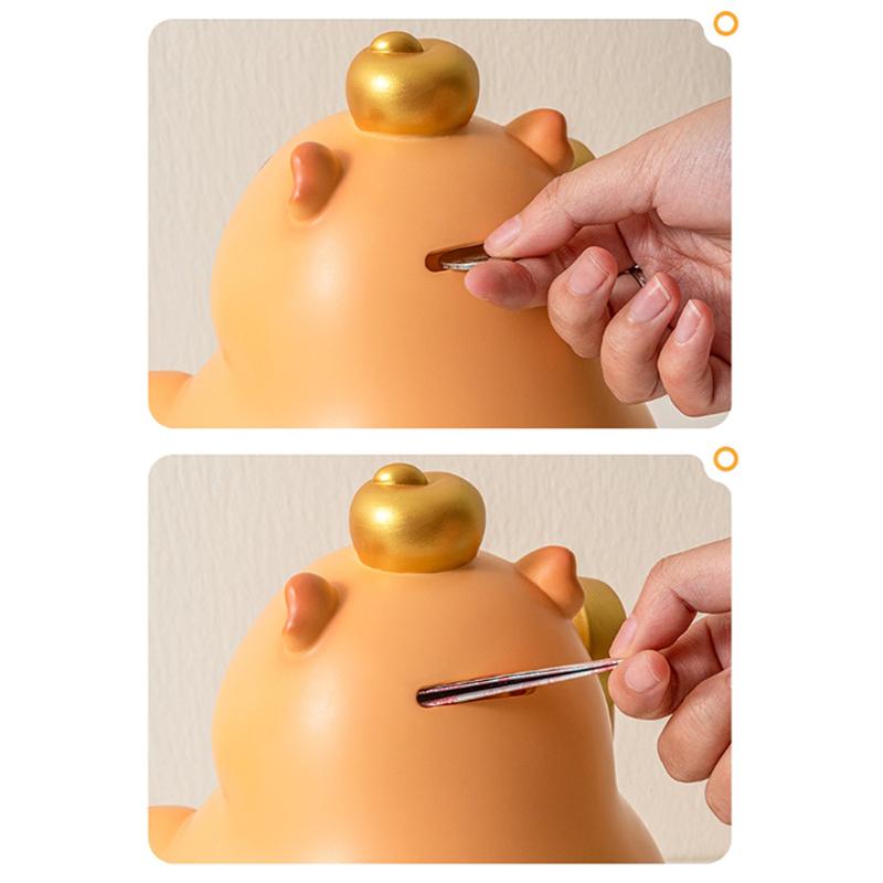 Cute Cartoon Capybara Piggy Bank Large Capacity Guinea Pig Piggy Bank Cash Savings Home Decoration Desktop Crafts Kids Gifts