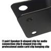 Quick Release U Shaped Audios Clip Wall Mount Iron Hook for Fast Speaker Attachment in Professional Sound Systems 2pcs